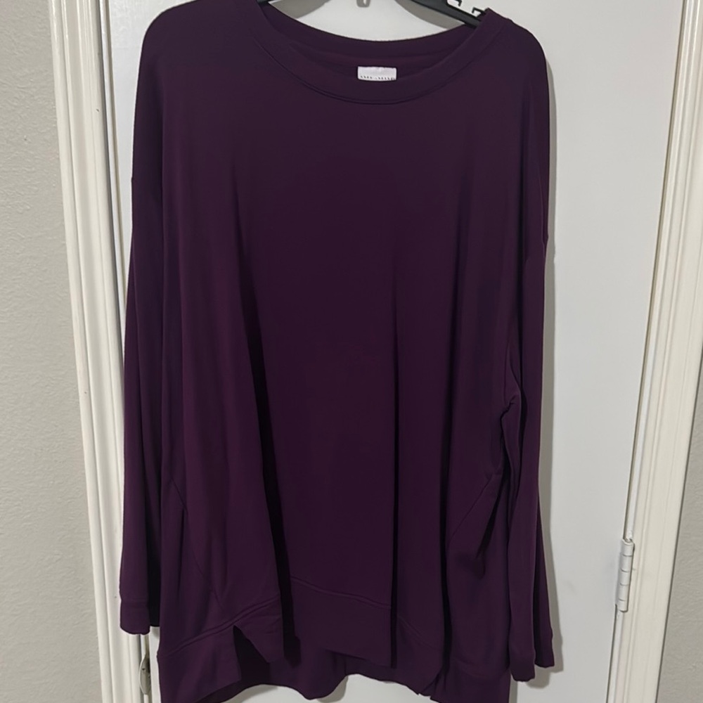 Women's Purple Long Sleeve Top